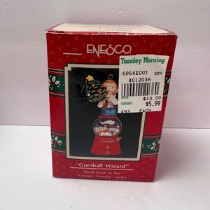 1991 Enesco Gumball Wizard 3rd in Forever Friends Christmas ornament